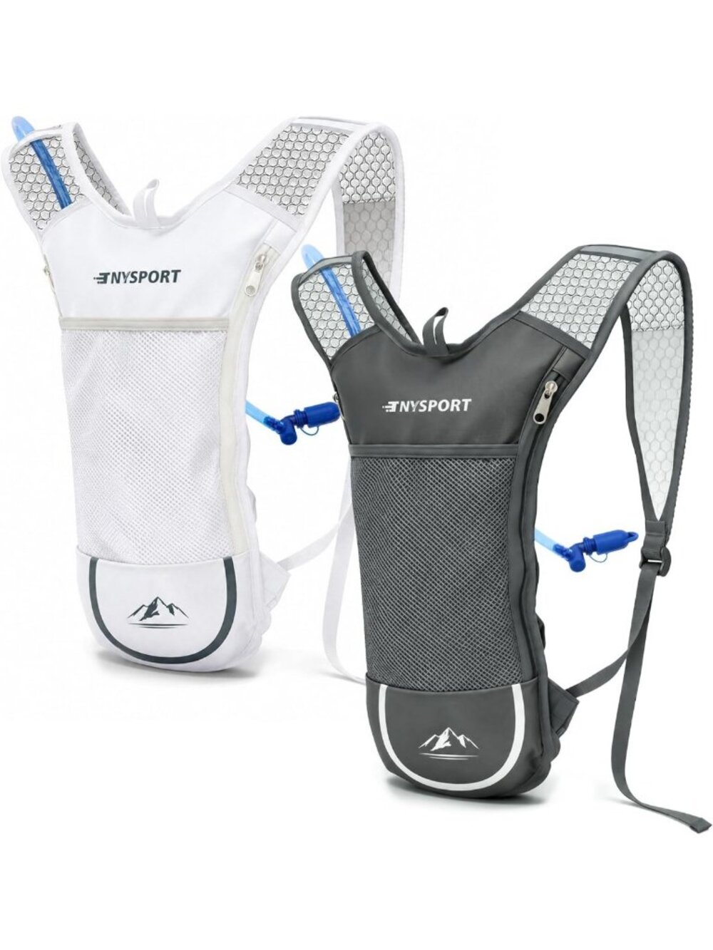 Lightweight Hydration Backpack Set - 2L Water Bladder for Hiking & Outdoor